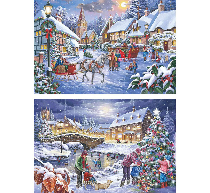 House of Puzzles Christmas Is Coming Puzzle Big 2 x 500pcs