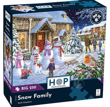 House of Puzzles House of Puzzles Snow Family Puzzle Big 250pcs
