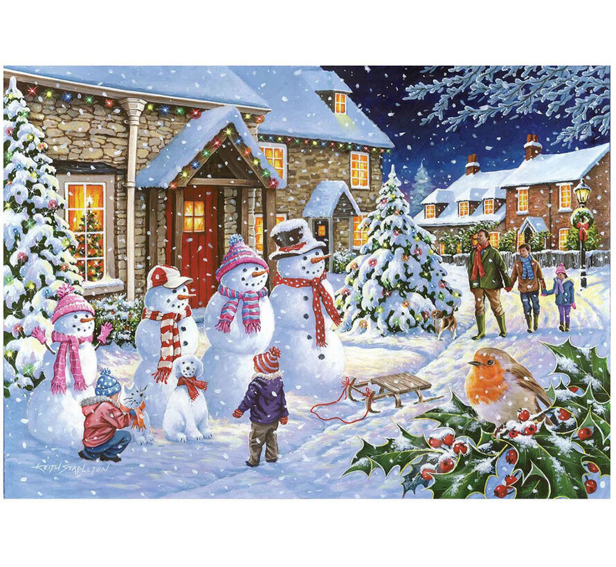 House of Puzzles Snow Family Puzzle Big 250pcs