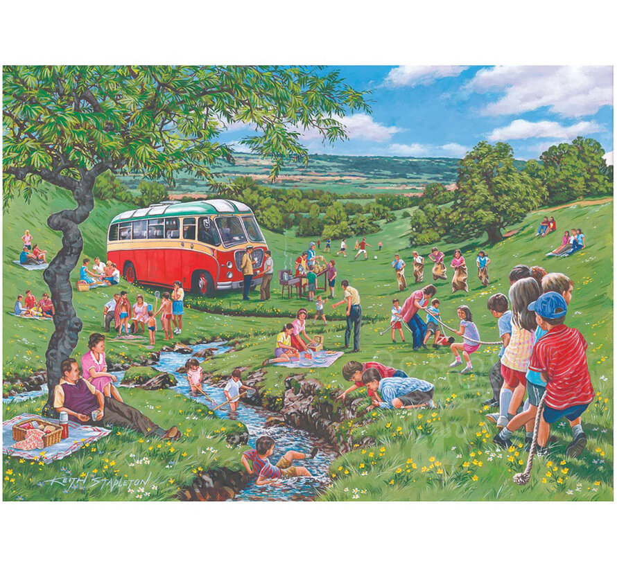 House of Puzzles Sunday Picnic Puzzle 500pcs
