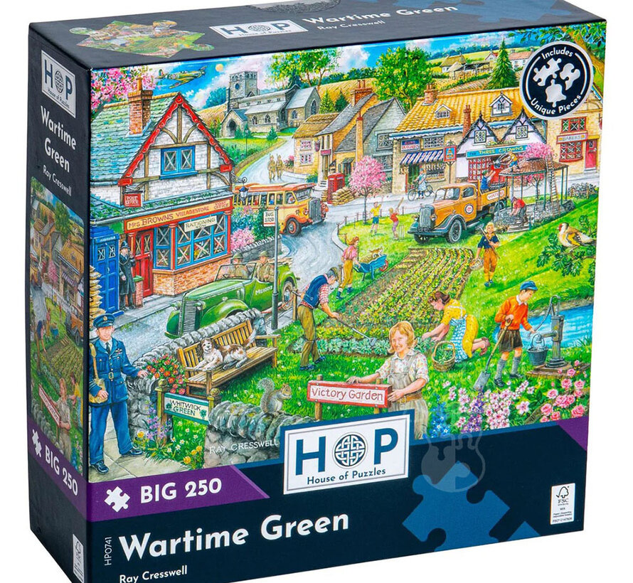House of Puzzles Wartime Green Puzzle Big 250pcs