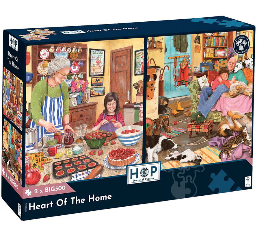 House of Puzzles Heart Of The Home Puzzle Big 2 x 500pcs