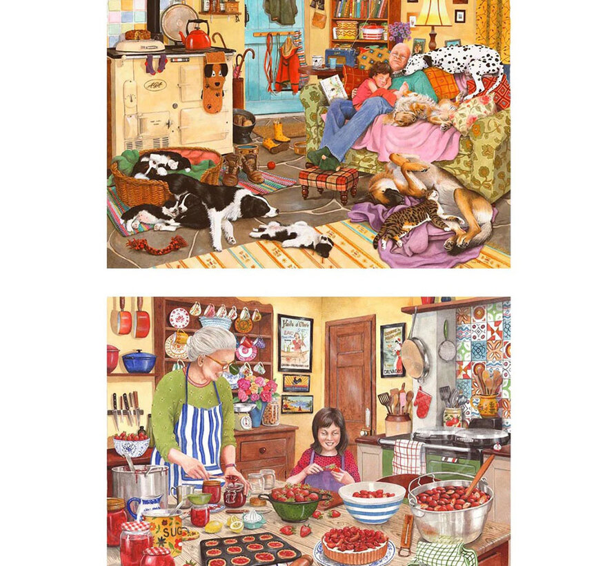 House of Puzzles Heart Of The Home Puzzle Big 2 x 500pcs