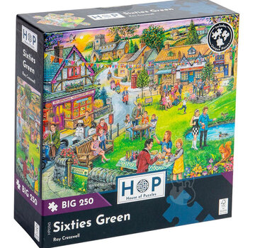House of Puzzles House of Puzzles Sixties Green Puzzle Big 250pcs