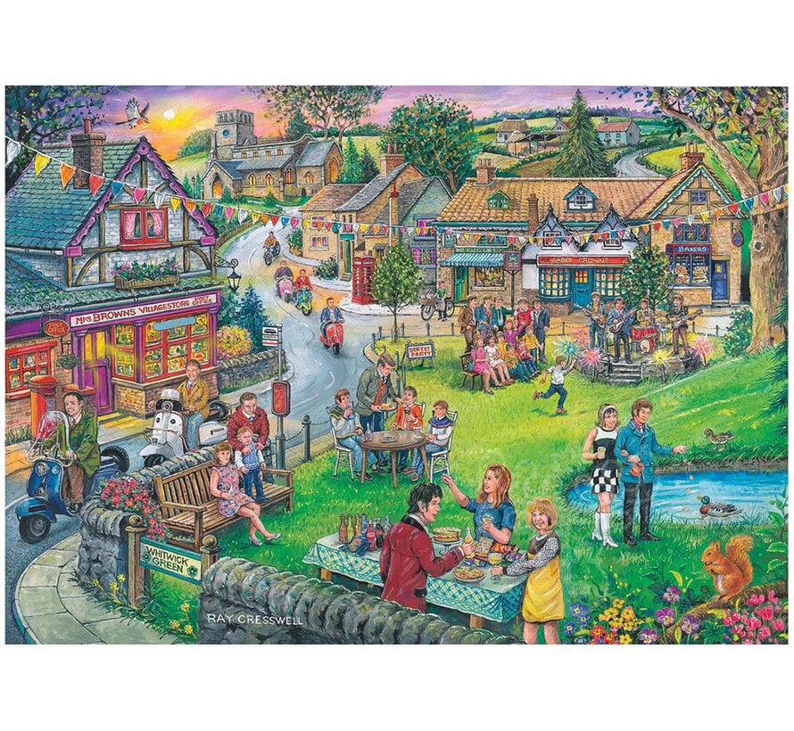 House of Puzzles Sixties Green Puzzle Big 250pcs