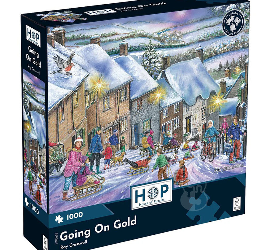 House of Puzzles Going On Gold Puzzle 1000pcs