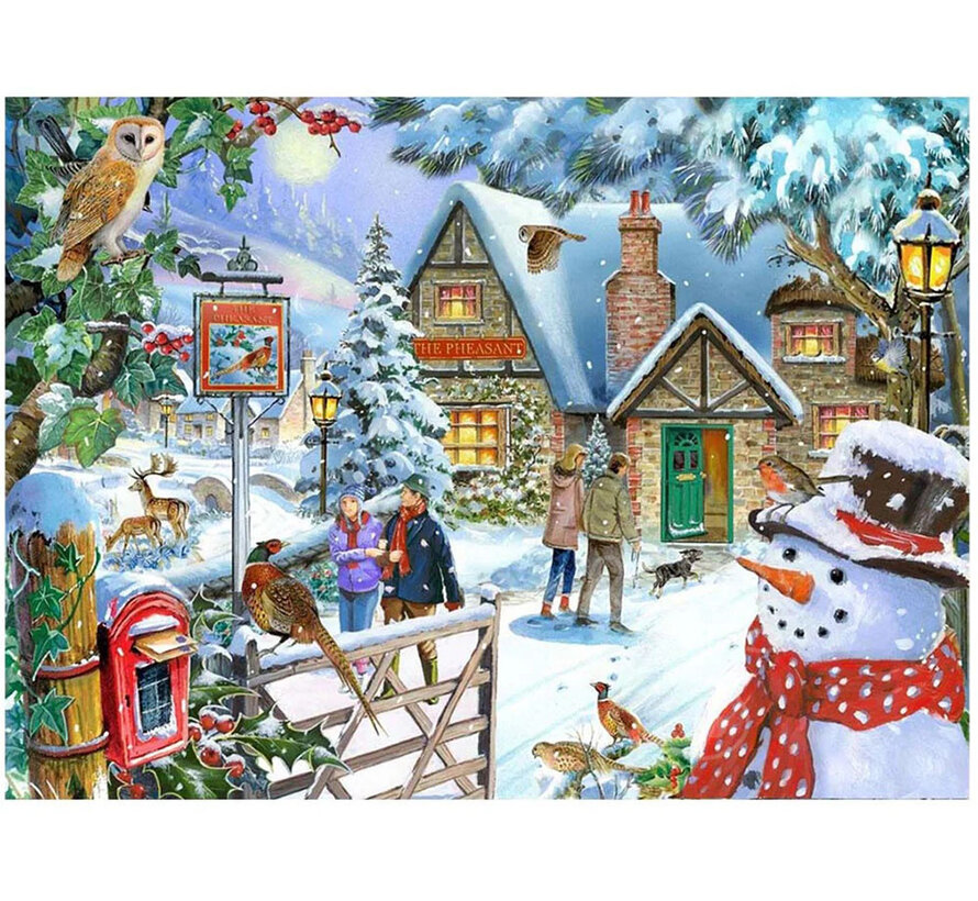 House of Puzzles Snowman's View Puzzle 1000pcs
