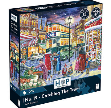 House of Puzzles House of Puzzles Catching The Tram Spot the Difference Puzzle 1000pcs