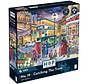 House of Puzzles Catching The Tram Spot the Difference Puzzle 1000pcs