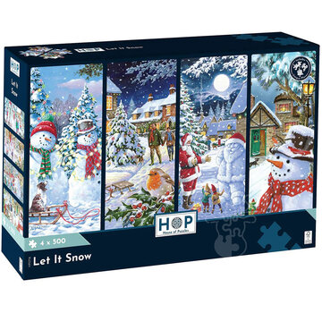 House of Puzzles House of Puzzles Let It Snow Puzzle 4 x 500pcs