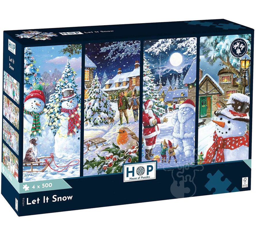 House of Puzzles Let It Snow Puzzle 4 x 500pcs