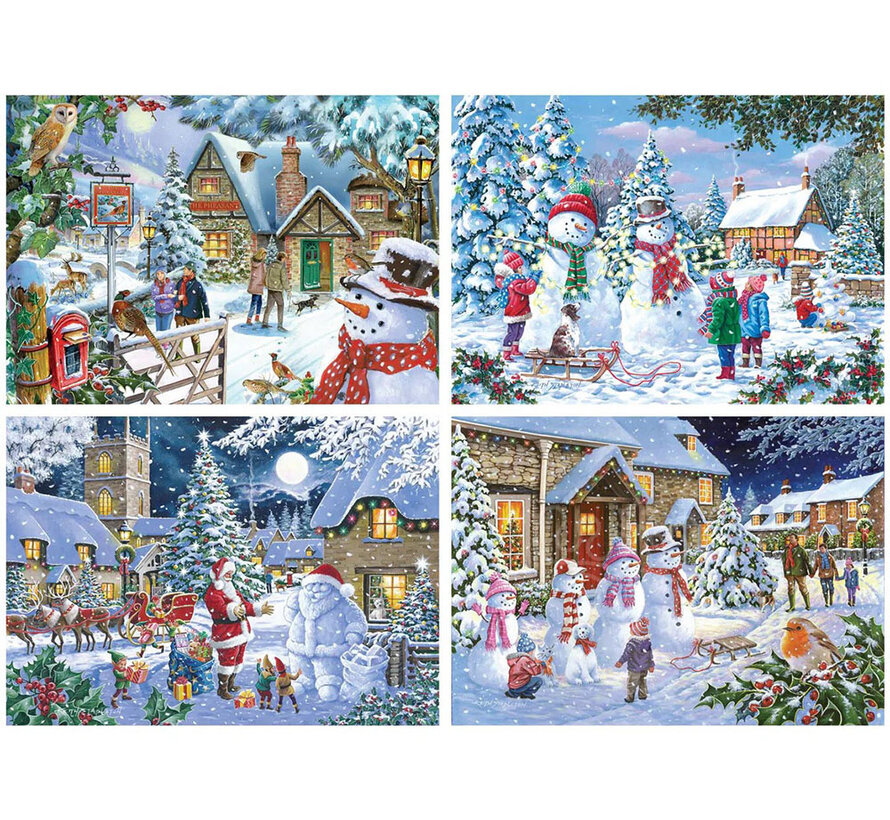 House of Puzzles Let It Snow Puzzle 4 x 500pcs