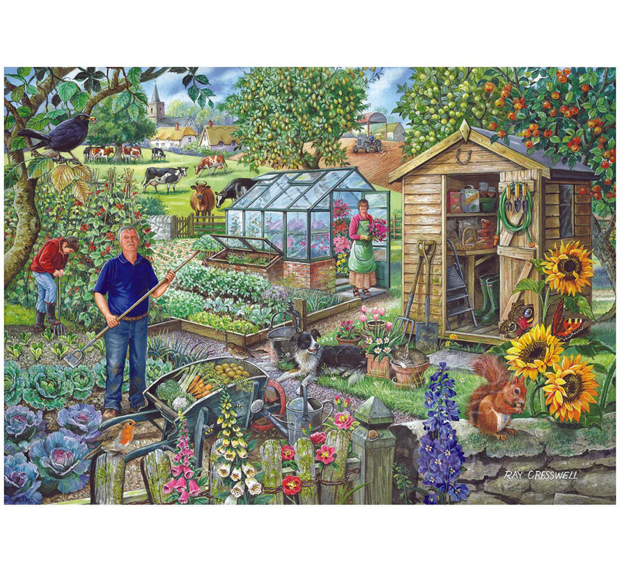House of Puzzles At The Allotment Puzzle 1000pcs