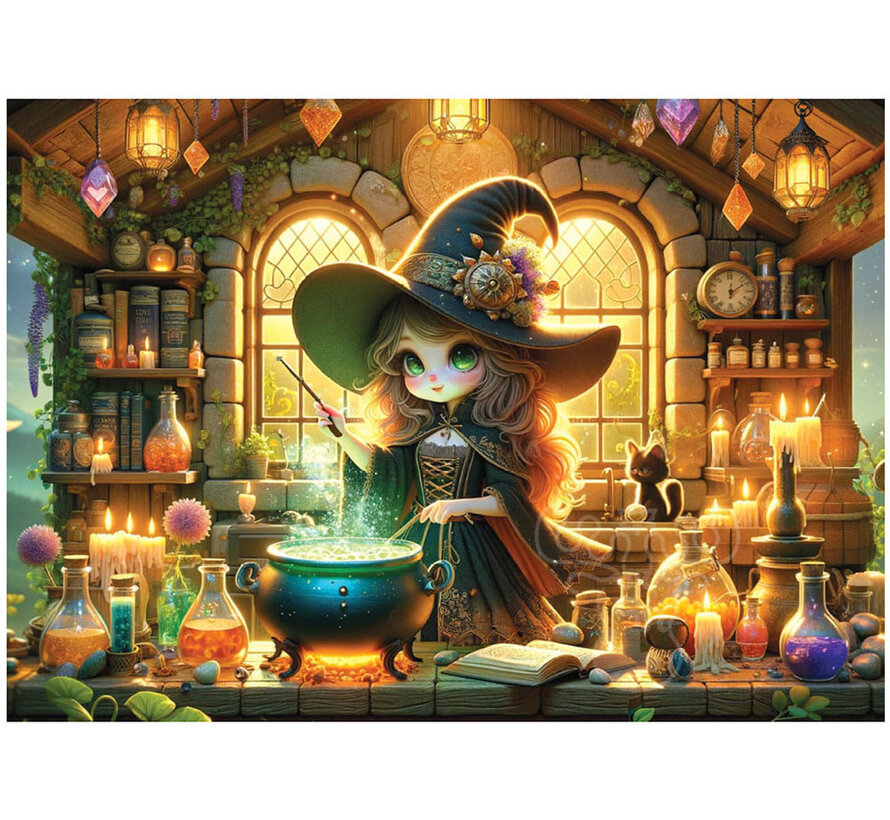Pre-Order Yazz Puzzle Lovely Witch Puzzle 1000pcs