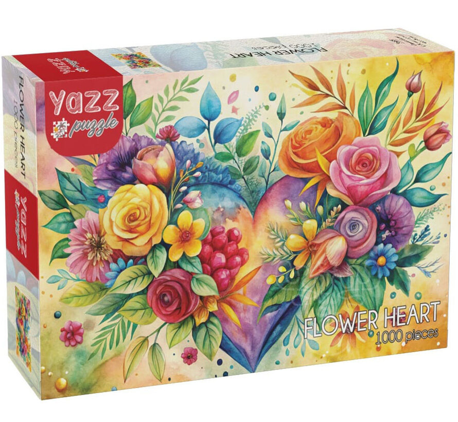 Yazz Puzzle Flower Heart Puzzle 1000pcs
