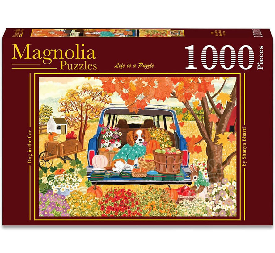 Magnolia Dog in the Car Puzzle 1000pcs
