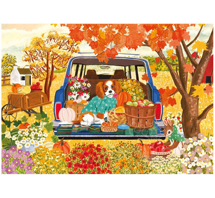 Magnolia Dog in the Car Puzzle 1000pcs