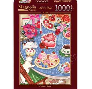 Magnolia Puzzles Magnolia Cat Feast Puzzle 1000pcs