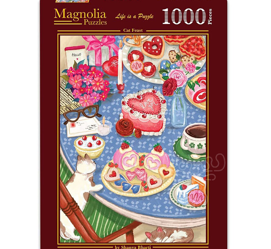 Magnolia Cat Feast Puzzle 1000pcs