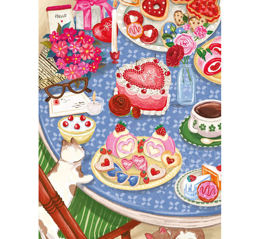 Magnolia Cat Feast Puzzle 1000pcs