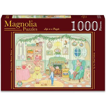 Magnolia Puzzles Magnolia Christmas Mouse House Puzzle 1000pcs
