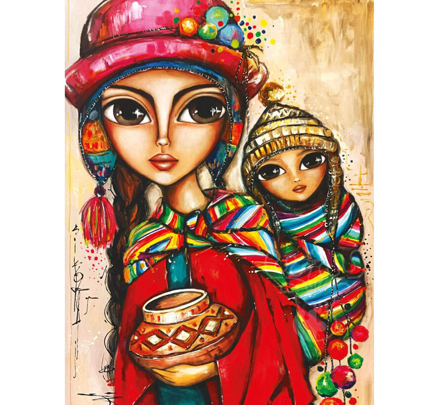 Magnolia Mom and Girl Puzzle 1000pcs