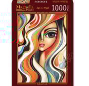 Magnolia Puzzles Magnolia Wavy Hair Girl Puzzle 1000pcs
