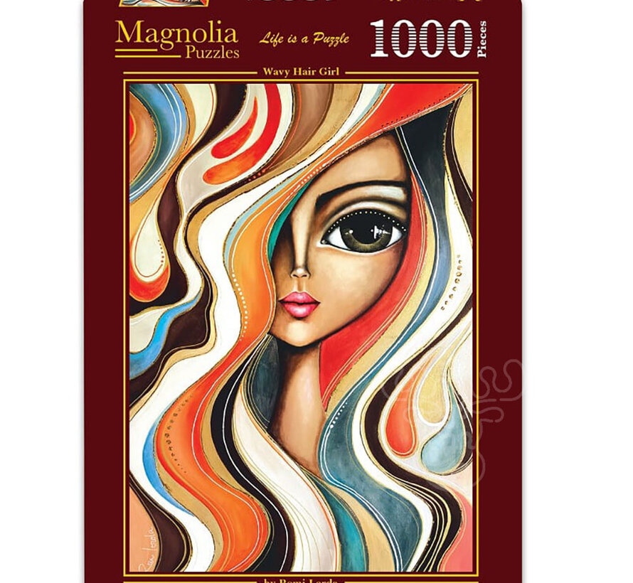 Magnolia Wavy Hair Girl Puzzle 1000pcs