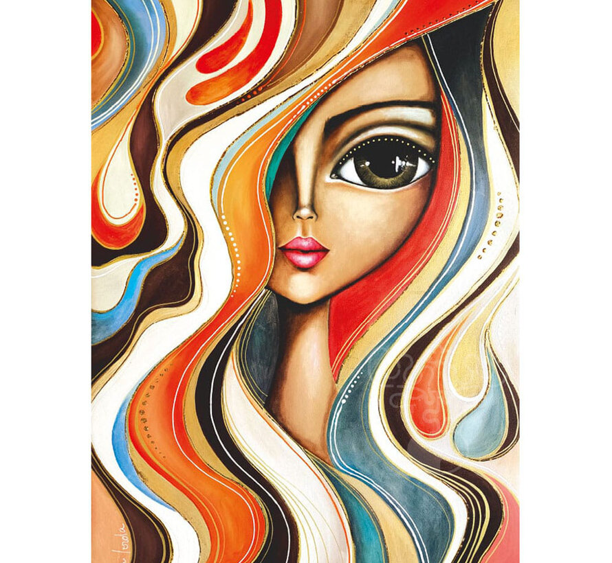 Magnolia Wavy Hair Girl Puzzle 1000pcs