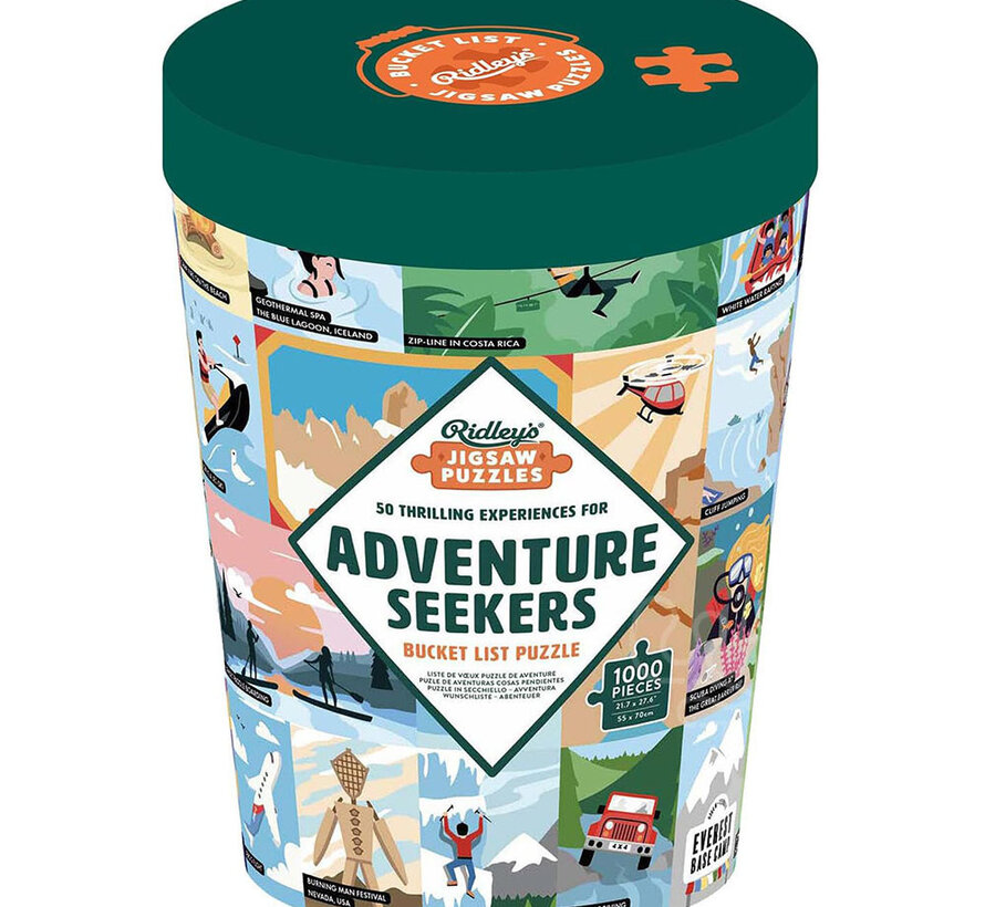 Ridley's 50 Thrilling Experiences for Adventure Seekers Puzzle 1000pcs