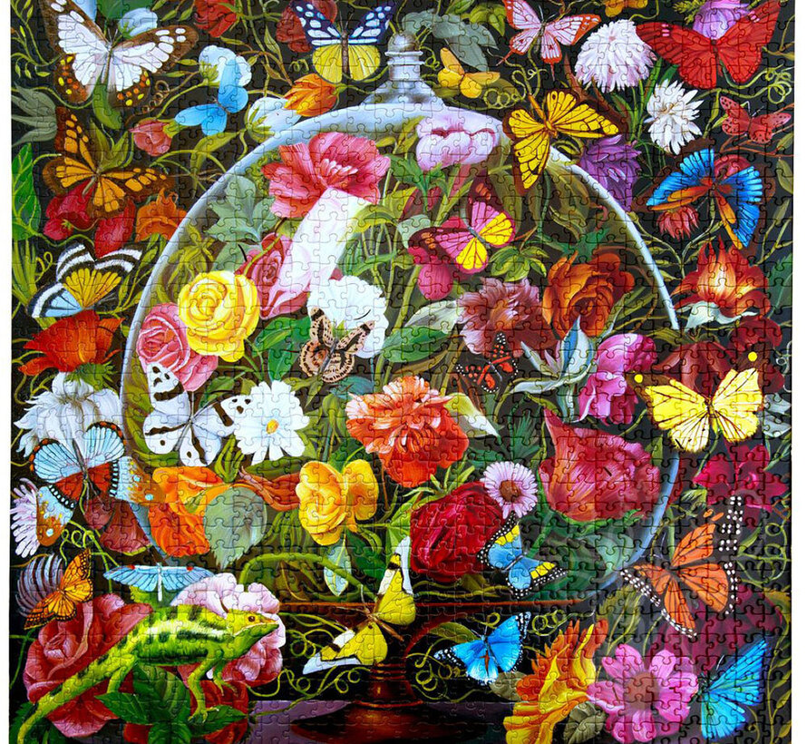 eeBoo Butterfly Still Life Puzzle 1000pcs