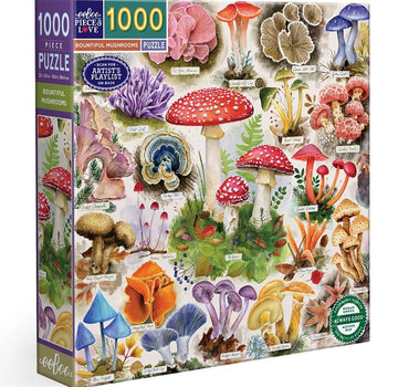 EeBoo eeBoo Bountiful Mushrooms Puzzle 1000pcs