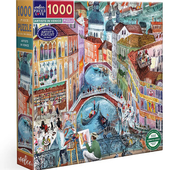 EeBoo eeBoo Artists in Venice Puzzle 1000pcs
