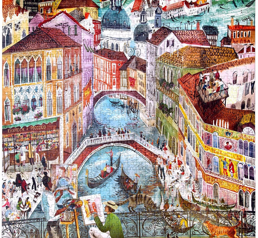 eeBoo Artists in Venice Puzzle 1000pcs