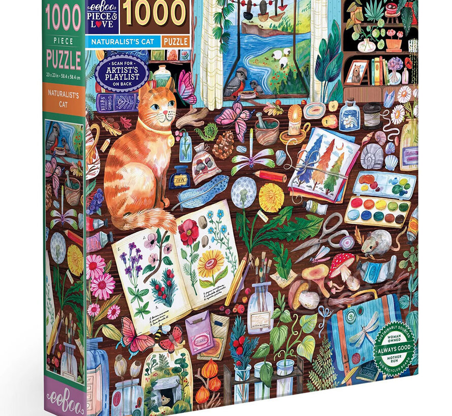 eeBoo Naturalist's Cat Puzzle 1000pcs
