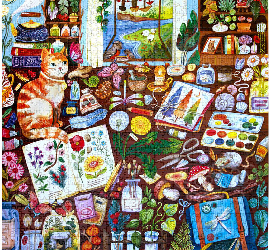 eeBoo Naturalist's Cat Puzzle 1000pcs