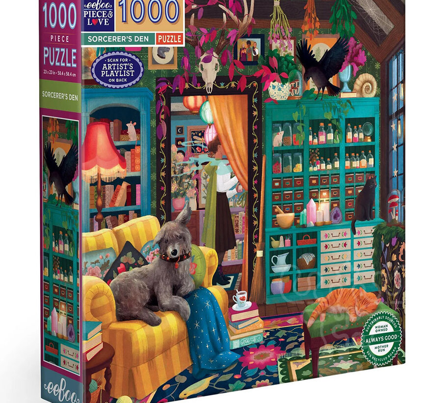 eeBoo Sorcerer's Den Puzzle 1000pcs