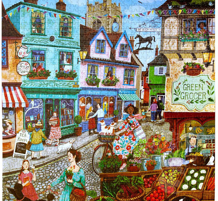 eeBoo Village by the Sea Puzzle 1000pcs