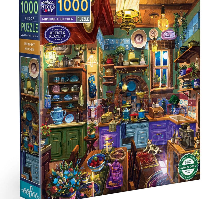 eeBoo Midnight Kitchen Puzzle 1000pcs