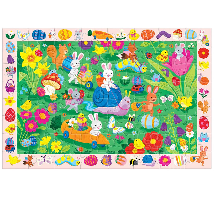 Mudpuppy Easter Egg Hunt Search & Find Puzzle 64pcs