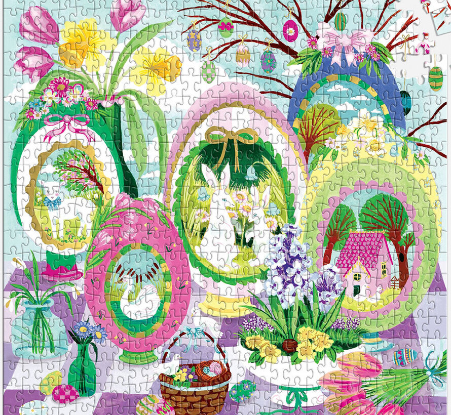 Galison Windows To Spring Foil Puzzle 500pcs