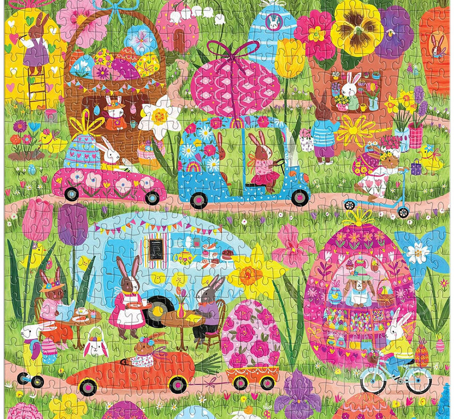 Mudpuppy Hoppin' Around Puzzle 500pcs