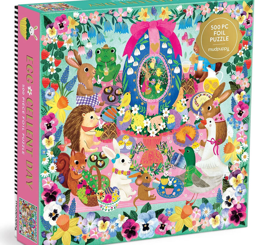 Mudpuppy Egg-cellent Day Foil Puzzle 500pcs