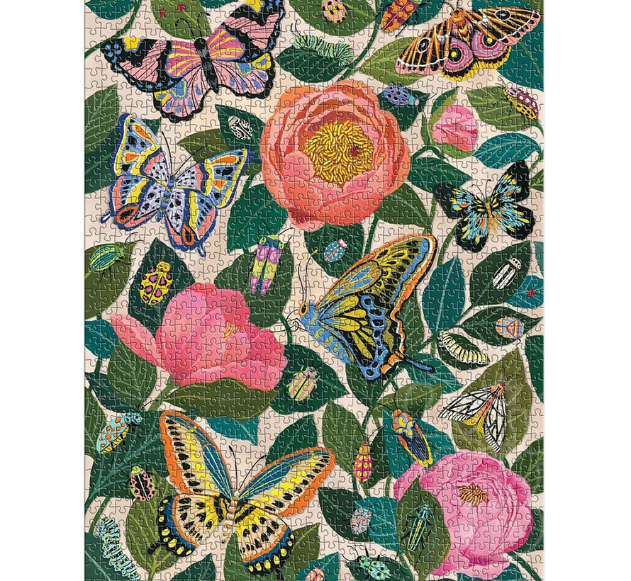 Galison Between the Blooms Foil Puzzle 1000pcs