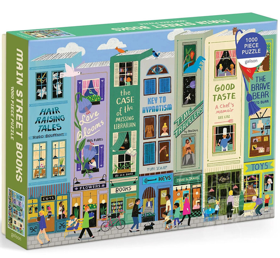 Galison Main Street Books Puzzle 1000pcs