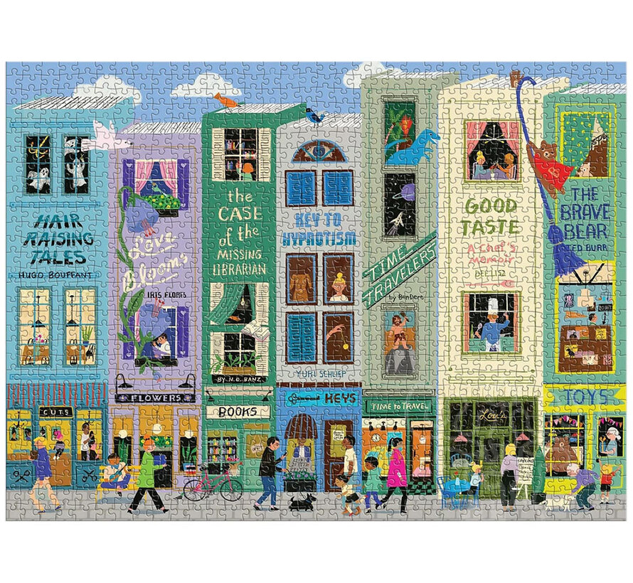 Galison Main Street Books Puzzle 1000pcs