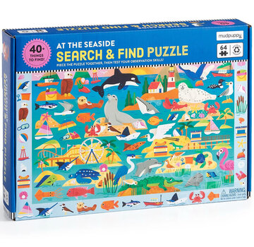 Mudpuppy Mudpuppy At the Seaside Search & Find Puzzle 64pcs