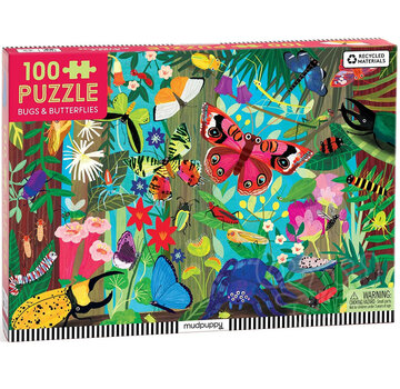 Mudpuppy Mudpuppy Bugs & Butterflies Puzzle 100pcs