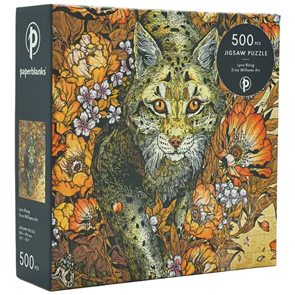 Lynx Rising Bookmark Paperblanks Lynx Rising, Erica Williams Art Puzzle 500pcs - Puzzles Canada
