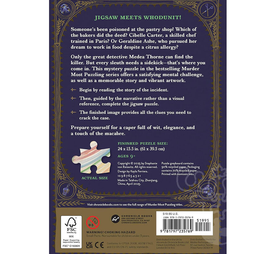 Chronicle Murder Most Puzzling: Poisoned Patisserie Puzzle 500pcs